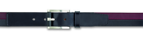 Cinturón negro y burdeos de la colección otoño 2015 de Salvatore Ferragamo
