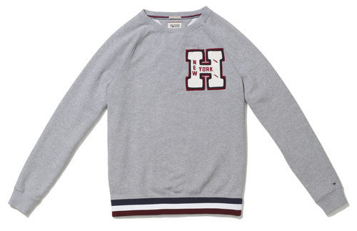 Sudadera gris de la colección cápsula 2015 del 30 aniversario de Tommy Hilfiger