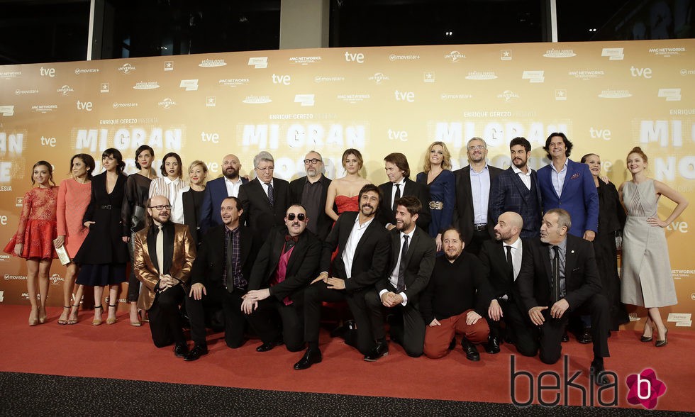 Equipo de 'Mi Gran Noche' en la premiere de Madrid