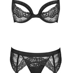 Conjunto lencero negro de la colección otoño/invierno 2015/2016 de Andrés Sardá
