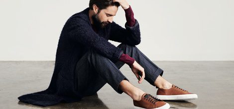Jack Guinness modelo de la primera colección para hombre de Superga otoño/invierno 2015/2016