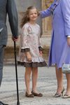 La princesa Leonor con vestido de print floral rosa