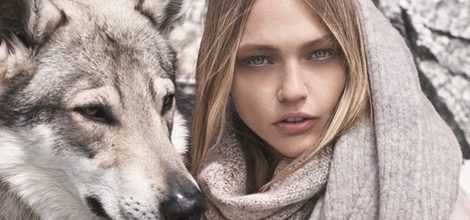 Jersey, pantalón y fular de punto gris de la colección otoño/invierno 2015/2016 de Mango