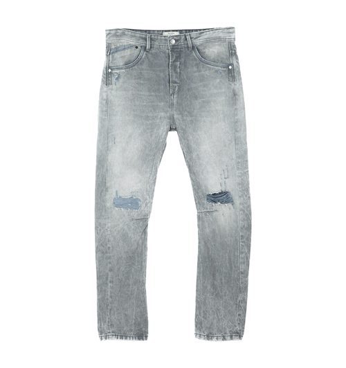 Vaquero desteñido gris de la colección otoño/invierno 2015/2016 masculina de Bershka 