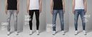 Varios modelos de vaqueros de la colección otoño/invierno 2015/2016 masculina de Bershka 