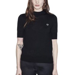 Jersey de manga corta azul marino de la colección Reissues otoño/invierno 2015/2016 de Fred Perry