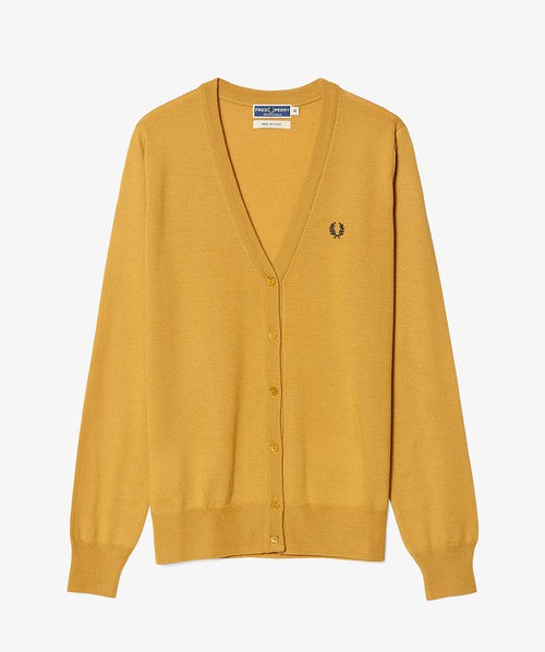 Chaqueta de punto color mostaza de la colección Reissues otoño/invierno 2015/2016 de Fred Perry