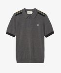 Polo gris con cremallera de la colección de Bradley Wiggins para invierno 2016 de Fred Perry 