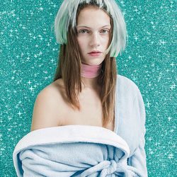 Bata azul cielo de la colección otoño/invierno 2015/2016 Sleepwear de Oysho