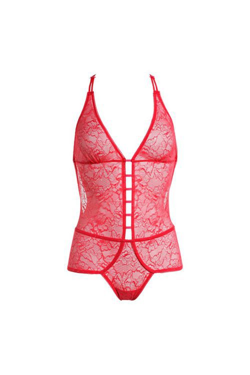 Body coral lencero de la colección de Navidad 2015 de Yamamay