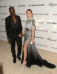 Heidi Klum junto a su ex-marido Seal con un atrevido vestido plateado