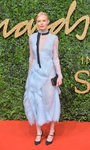Kate Bosworth con vestido de tul lila en los British Fashion Awards 2015