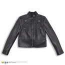 Biker negra de cuero de la colección Goop x Valentino
