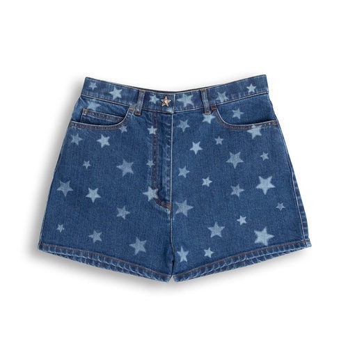 Shorts vaqueros con estampado de estrellas de la colección Goop x Valentino