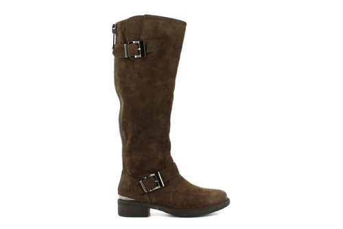 Bota alta marrón de ante de la colección otono/invierno 2015/2016 de Alma en Pena