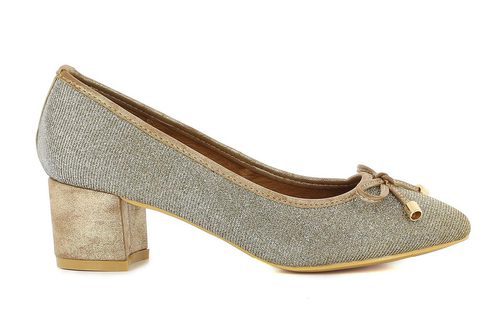 Bailarinas con tacón en tonos metalizados de la colección otoño/invierno 2015/2016 de Alma en Pena