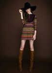 Vestido de estampado geométrico de la colección otoño/invierno 2015/2016 de Dolores Promesas