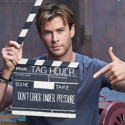 Chris Hemsworth rodando el spot para TAG Heuer