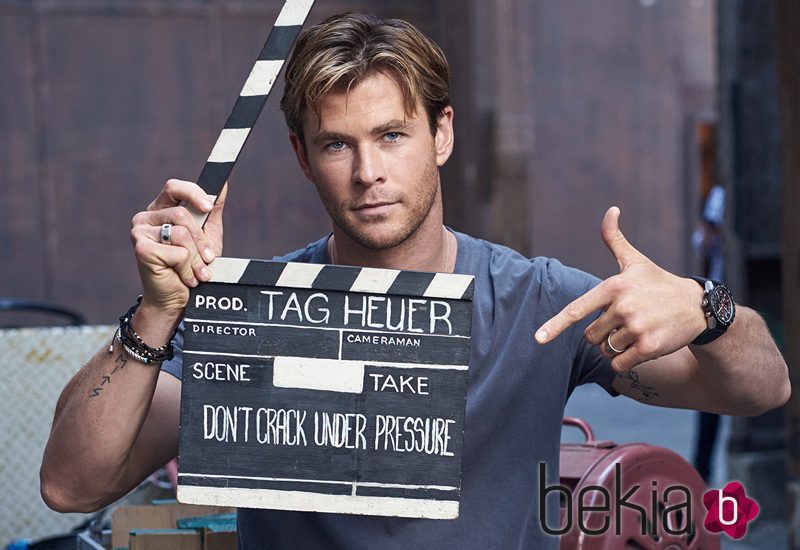 Chris Hemsworth rodando el spot para TAG Heuer