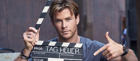 Chris Hemsworth rodando el spot para TAG Heuer