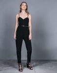 Jumpsuit negro con estrellas de la colección Fiesta invierno 2015/2016 de Bershka