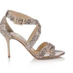 Sandalias de tacón glitter de la línea Let it Shine de la colección Cruise 2015 de Jimmy Choo