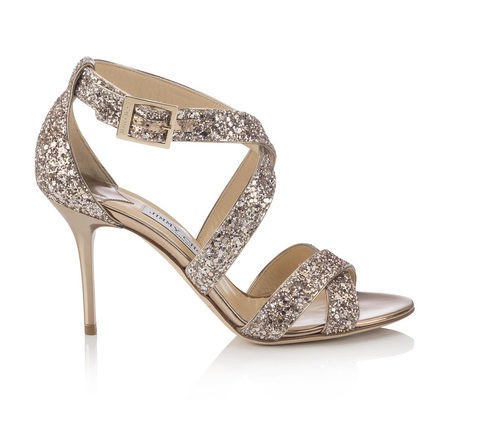 Sandalias de tacón glitter de la línea Let it Shine de la colección Cruise 2015 de Jimmy Choo