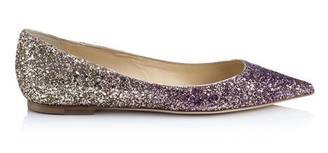 Bailarina plana glitter de la línea Let it Shine de la colección Cruise 2015 de Jimmy Choo