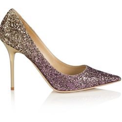 Zapato de tacón glitter de la línea Let it Shine de la colección Cruise 2015 de Jimmy Choo