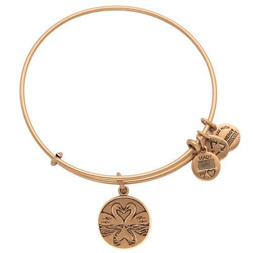 Pulsera con charm cisnes de la colección 2015 de Alex and Ani