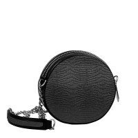 Bolso redondo negro de la colección cápsula de Nicky Hilton