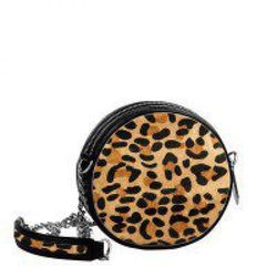 Bolso redondo con print animal de la colección cápsula de Nicky Hilton