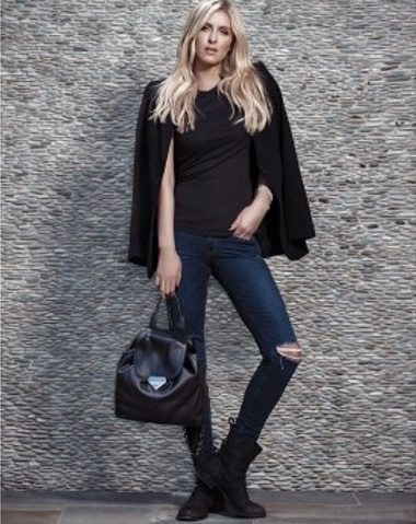 Nicky Hilton con bolso Roosevelt Backpack para Linea Pelle