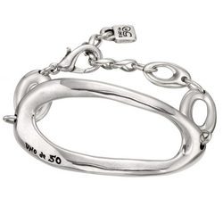 Pulsera Gravity en plata de la línea Órbitas Planetarias de la colección Universo de Uno de 50
