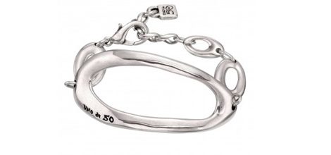 Pulsera Gravity en plata de la línea Órbitas Planetarias de la colección Universo de Uno de 50
