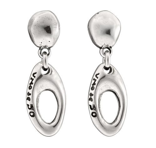 Pendientes M'orbita en plata de la colección Universo de Uno de 50