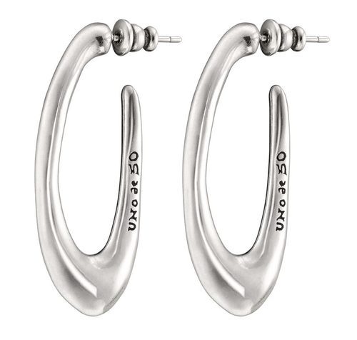 Pendientes Tú orbitas? en plata de la colección Universo de Uno de 50