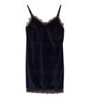 Vestido lencero terciopelo con tirantes de la línea Xmas Punk de Shana