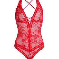 Body lencero rojo de encaje de Yamamay