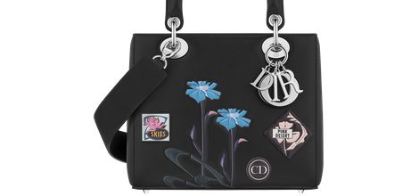 Bolso negro cuadrado pequeño de asa de la línea 'Dior Paradise'