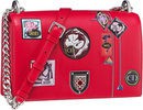 Bolso rojo pequeño rectangular con asa larga de cadena de la línea 'Dior Paradise'