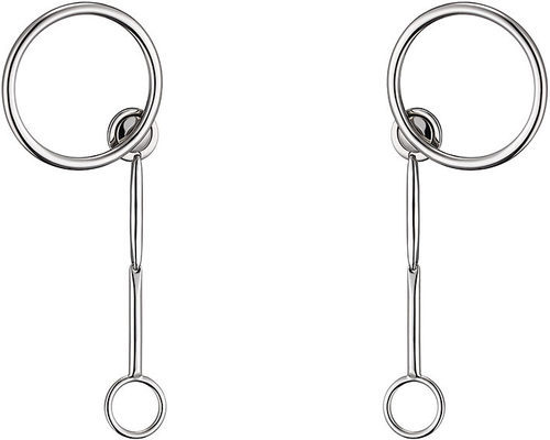 Pendientes largos en plata círculos de la línea 'Dior Paradise'