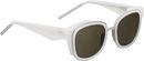 Gafas de sol blancas con crital negro y patillas asimétricas de la línea 'Dior Paradise' 