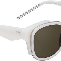 Gafas de sol blancas con crital negro y patillas asimétricas de la línea 'Dior Paradise' 