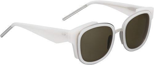 Gafas de sol blancas con crital negro y patillas asimétricas de la línea 'Dior Paradise' 