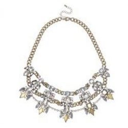 Collar de brillantes blanocs y amarillos de Claire's primavera/verano 2016
