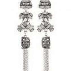Pendientes plateados con detalle y cadenas de Claire's primavera/verano 2016