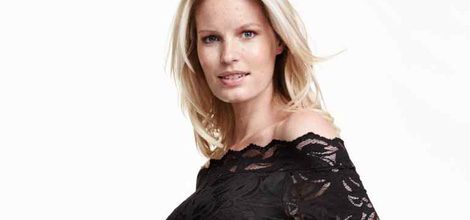 Top de encaje sin hombro de la línea premamá de H&M para la temporada AW 2015