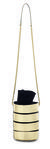 Mini bolso cubo dorado en piel de becerro de Salvatore Ferragamo temporada invierno 2015
