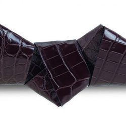 Cinturón origami con nudos de becerro de Salvatore Ferragamo temporada invierno 2015